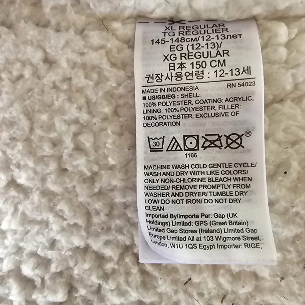 GAP Kids XL Floral Puffer Jacket Hooded Sherpa Lined Winter Coat Cottagecore - Picture 7 of 9